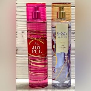 Bath & Body Works Sprays: Be Joyful, Snowy Morning, BRAND NEW